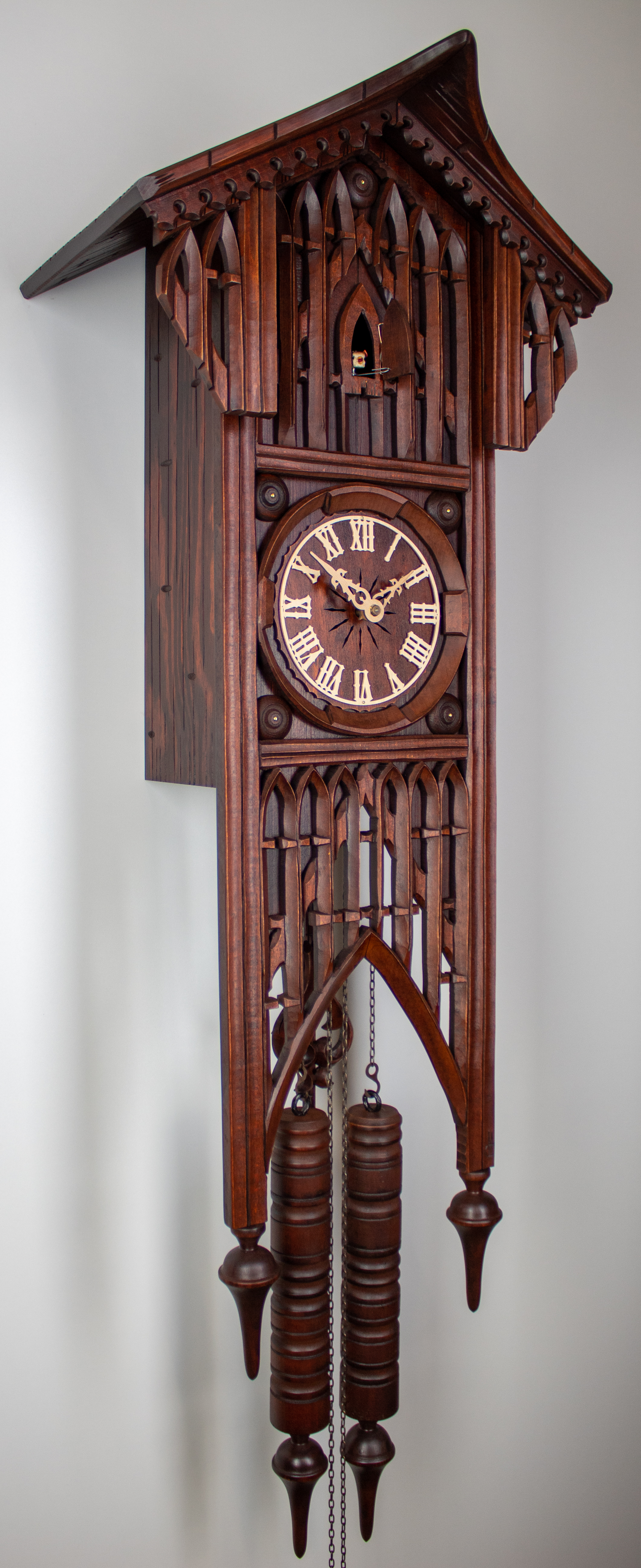 8 Days Cuckoo Clock Gothic Style