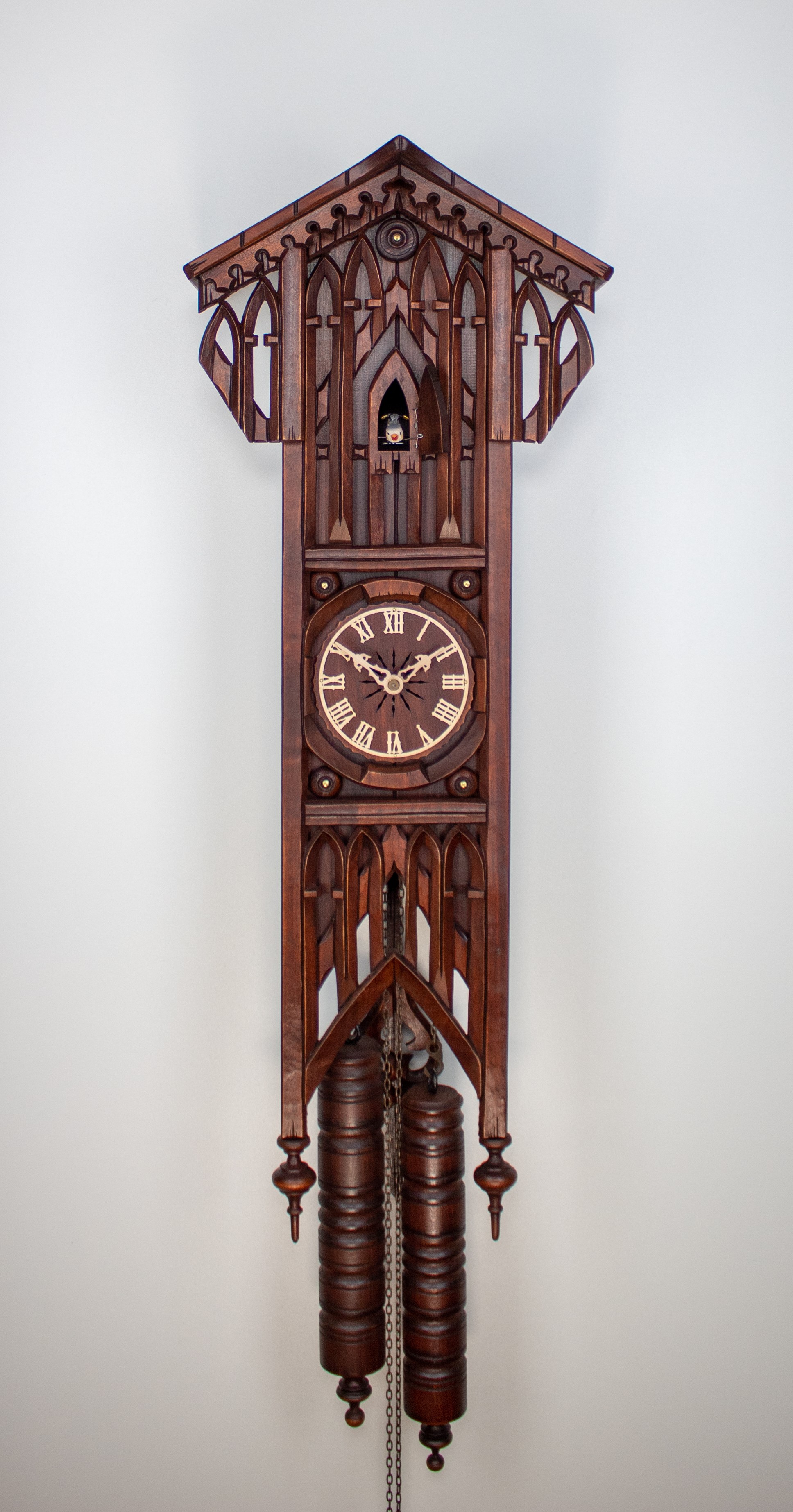 8 Days Cuckoo Clock gothic style