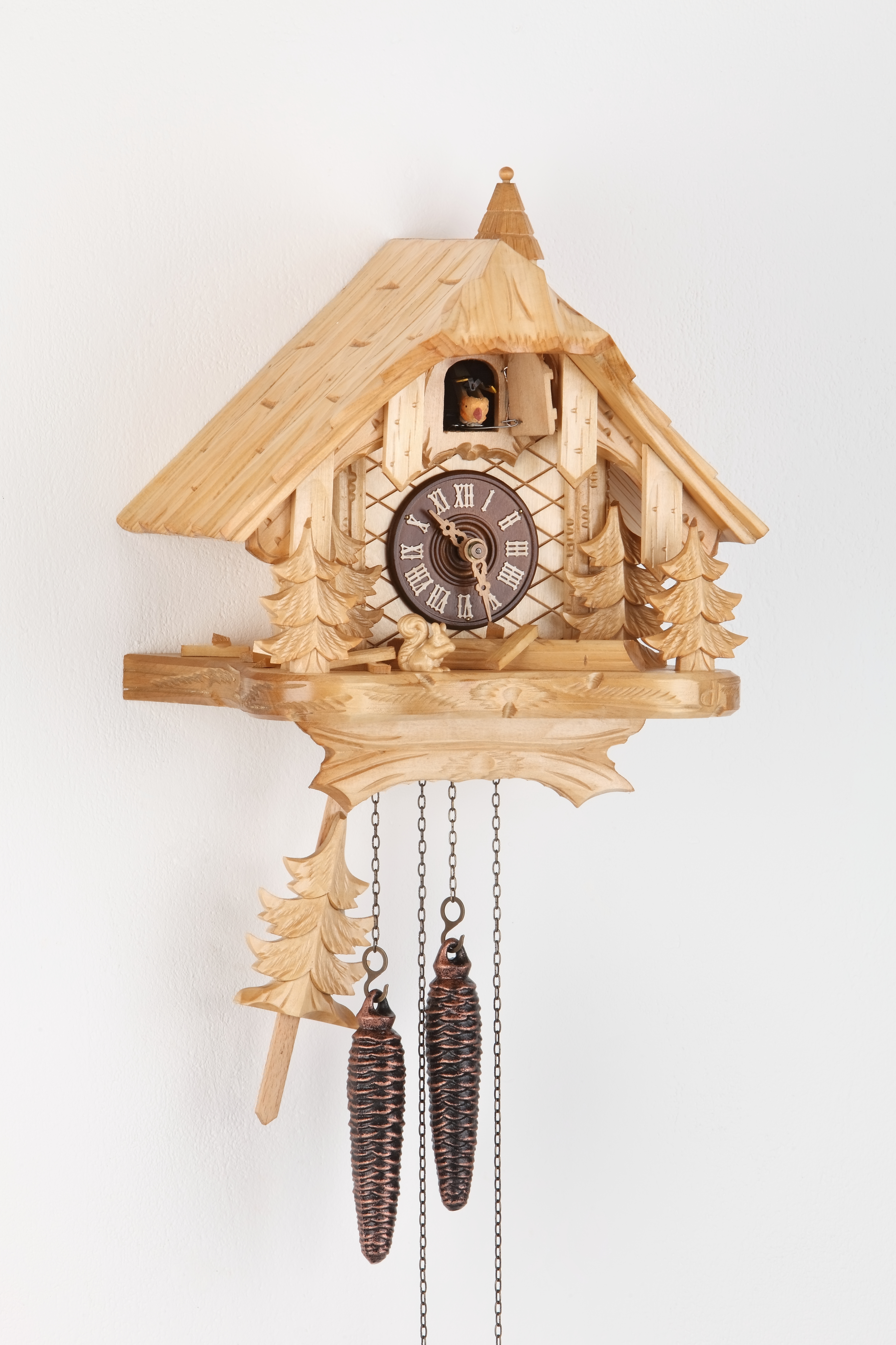 1 Day Cuckoo Clock Black Forest House with trees