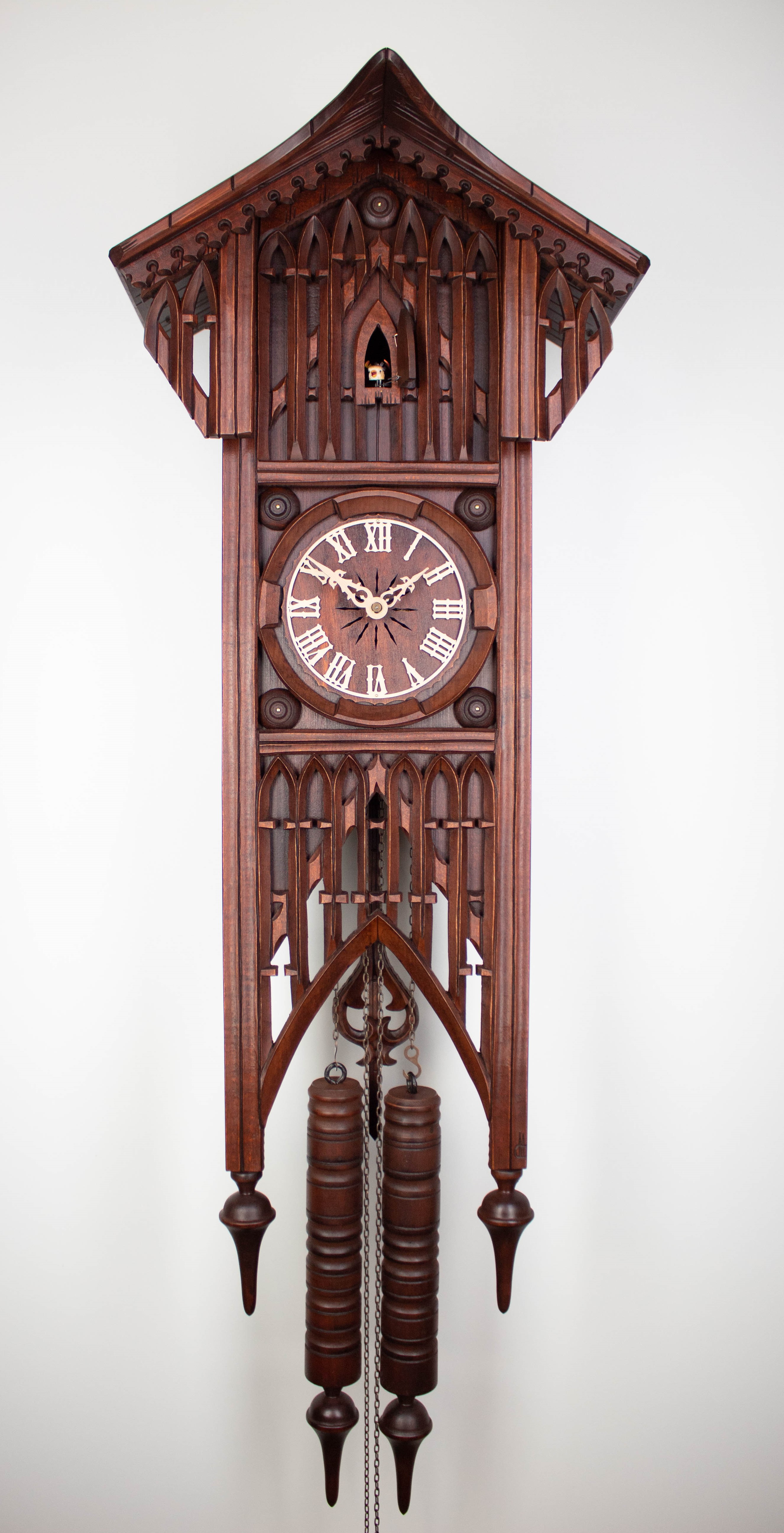 8 Days Cuckoo Clock Gothic Style